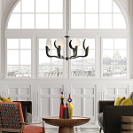 Люстра с плафонами в виде черно-белых дисков Ideal Shade Combination варинант исполнения - 2 | Loft Concept в Красноярске