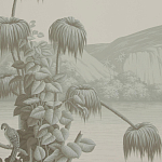 Обои ручная роспись Le Brésil Crystal Grey варинант исполнения - 3 | Loft Concept в Красноярске