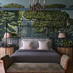 Обои ручная роспись Malmaison Special Colourway on Auguste scenic paper варинант исполнения - 1 | Loft Concept в Красноярске