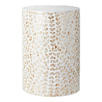 Столик с инкрустацией с перламутровым узором Jean Cream варинант исполнения - 1 | Loft Concept в Красноярске