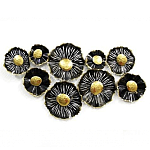 Панно настенное Blank Sheet  Black flower варинант исполнения - 1 | Loft Concept в Красноярске