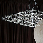 Люстра подвесная с тонкой металлической конструкцией цвета хром Quasar варинант исполнения - 9 | Loft Concept в Красноярске