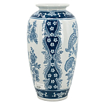 Ваза с синим цветочным орнаментом Blue & White Ornament  варинант исполнения - 2 | Loft Concept в Красноярске