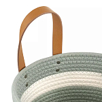 Корзина для хранения с ручками Interlacement Green варинант исполнения - 2 | Loft Concept в Красноярске