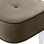 Квадратный мягкий пуф на белых ножках Winton Pouf Square варинант исполнения - 4 | Loft Concept в Красноярске