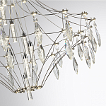 Люстра подвесная из металла с прозрачными подвесками из хрусталя Quasar 93 варинант исполнения - 10 | Loft Concept в Красноярске