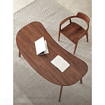 Стол рабочий округлой формы с ящиком  Working Moonnut Table варинант исполнения - 4 | Loft Concept в Красноярске