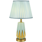 Настольная лампа с абажуром Femia Turquoise Gold Table Lamp варинант исполнения - 1 | Loft Concept в Красноярске
