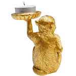 Подсвечник золотая обезьяна с блюдцем Golden Monkey варинант исполнения - 3 | Loft Concept в Красноярске