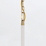 Подвесной светильник с плафоном в форме плоского купола и белой шарообразной лампой Eurofase варинант исполнения - 13 | Loft Concept в Красноярске