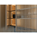 Кухонный гарнитур из камня и дерева с раздвижными дверцами TIVALÌ 2.0 Dada Engenereed Kitchen варинант исполнения - 6 | Loft Concept в Красноярске