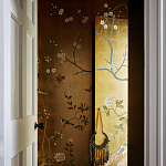 Обои ручная роспись Badminton Deep Rich Gold gilded paper варинант исполнения - 3 | Loft Concept в Красноярске