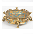 Чаша с орнаментом на ножках в виде бронзовых ангелов Eden Garden варинант исполнения - 3 | Loft Concept в Красноярске