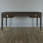 Письменный стол Elsa Dreams Walnut Шпон дерево с двумя ящиками варинант исполнения - 1 | Loft Concept в Красноярске