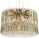 Круглая люстра с металлическими и хрустальными подвесками Bonnay Crystal Chandelier варинант исполнения - 3 | Loft Concept в Красноярске