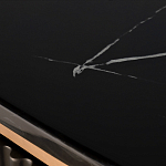 Комод черный округлой формы с рельефным фасадом Black Cut варинант исполнения - 6 | Loft Concept в Красноярске