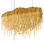 Люстра подвесная с металлическими цепочками и изогнутыми металлическими дугами 72 см Atlantis Chain варинант исполнения - 18 | Loft Concept в Красноярске