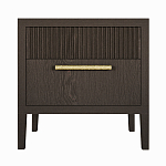 Прикроватная Тумбочка Primo с двумя ящиками Темный орех варинант исполнения - 6 | Loft Concept в Красноярске