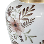 Ваза с нежным цветочным узором в пастельных тонах и крышкой с золотым акцентом Chinoiserie Ceramics варинант исполнения - 3 | Loft Concept в Красноярске