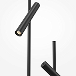 Напольный торшер светодионый черный Lumen Duo варинант исполнения - 3 | Loft Concept в Красноярске