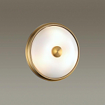 Бра круглое с матовым стеклянным плафоном и металлической окантовкой Soft Halo варинант исполнения - 4 | Loft Concept в Красноярске