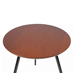 Кофейный столик с круглой столешницей на 3-х черных ножках Laconic Stylish Design варинант исполнения - 1 | Loft Concept в Красноярске