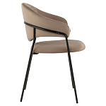 Коричневый стул с обивкой из искусственной замши Alexis варинант исполнения - 3 | Loft Concept в Красноярске