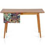 Письменный стол с принтом на ящиках Elise Desk варинант исполнения - 9 | Loft Concept в Красноярске