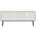 Длинная тумба с зеркальным декором Serena варинант исполнения - 8 | Loft Concept в Красноярске