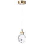 Подвесной светильник с хрустальным плафоном Esme Crystal Brass Hanging lamp варинант исполнения - 2 | Loft Concept в Красноярске