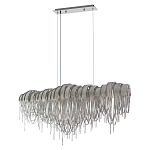 Люстра подвесная с металлическими дугами и длинными цепочками 115 см Atlantis Chain варинант исполнения - 9 | Loft Concept в Красноярске