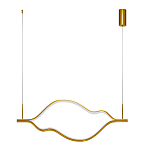 Подвесной светильник волнообразный изогнутый цвета латунь 3000К Spiral Lighting варинант исполнения - 2 | Loft Concept в Красноярске
