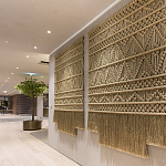 Панно на стену плетеное Макраме бежевый цвет  варинант исполнения - 8 | Loft Concept в Красноярске