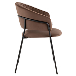 Стул в велюре коричневого цвета Horizon варинант исполнения - 3 | Loft Concept в Красноярске