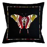 Подушка декоративная бабочка цветной узор Ikat Pattern варинант исполнения - 1 | Loft Concept в Красноярске