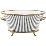 Кашпо Black white stripe варинант исполнения - 1 | Loft Concept в Красноярске