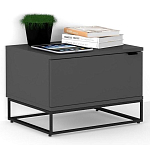 Тумба прикроватная цвета графит с ящиками Strict Lines варинант исполнения - 2 | Loft Concept в Красноярске