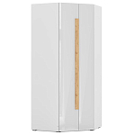 Шкаф угловой с белым глянцевым фасадом Grace of Furniture варинант исполнения - 1 | Loft Concept в Красноярске