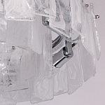 Люстра круглая с подвесными прямоугольными пластинами из стекла Glacier Panels варинант исполнения - 8 | Loft Concept в Красноярске