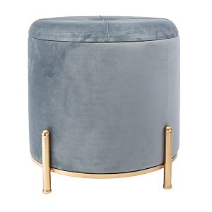 Пуф Gold Legs серый