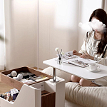 Журнальный столик передвижной с подъемной столешницей Table Trolley варинант исполнения - 3 | Loft Concept в Красноярске