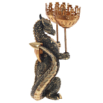 Подсвечник в виде дракона Dragon candlestick Gold Green варинант исполнения - 1 | Loft Concept в Красноярске