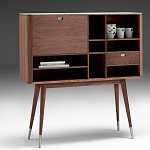 Дизайнерский комод-буфет на высоких ножках с выдвижными ящиками и открытыми полками Joshar варинант исполнения - 1 | Loft Concept в Красноярске