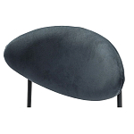 Стул металлический с мягкой спинкой и сиденьем из велюра Alfie Chair варинант исполнения - 6 | Loft Concept в Красноярске