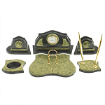 Настольный письменный набор из змеевика из 7-ми элементов Successful Leader варинант исполнения - 1 | Loft Concept в Красноярске