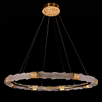 Люстра в форме кольца с золотым декором Warm Heavenly Light варинант исполнения - 8 | Loft Concept в Красноярске
