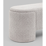 Банкетка Taks букле светло-серый варинант исполнения - 2 | Loft Concept в Красноярске