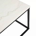 Журнальный столик прямоугольный White Marble Surface варинант исполнения - 4 | Loft Concept в Красноярске