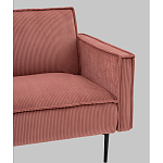 Диван современный вельветовый прямой Worcester Коралл варинант исполнения - 3 | Loft Concept в Красноярске