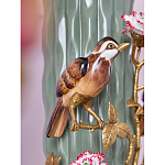 Ваза с птицами и цветами из фарфора с бронзовыми элементами Garden of Eden варинант исполнения - 6 | Loft Concept в Красноярске